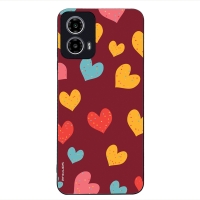 Θήκη Sonique Heart Series για Motorola Moto G34 5G Μπορντώ