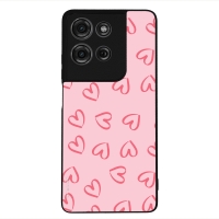 Θήκη Sonique Heart Series για Motorola Moto G75 5G Ροζ