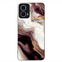 Θήκη Sonique Marble Series για Motorola Moto G34 5G Μπορντώ