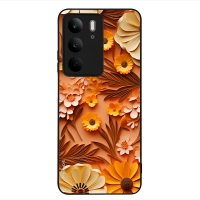 Θήκη Sonique 3D Flower Series για Realme C75 4G Πορτοκαλί