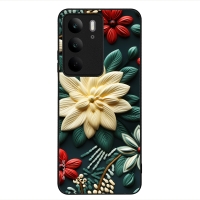 Θήκη Sonique 3D Flower Series για Realme C75 4G Πράσινο