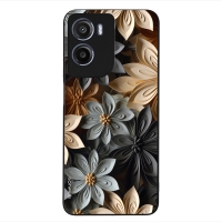 Θήκη Sonique 3D Flower Series για Motorola Moto G05 4G / Moto E15 4G Γκρι