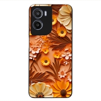 Θήκη Sonique 3D Flower Series για Motorola Moto G05 4G / Moto E15 4G Πορτοκαλί