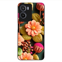 Θήκη Sonique 3D Flower Series για Motorola Moto G05 4G / Moto E15 4G Σομόν