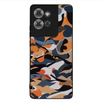 Θήκη Sonique Camouflage Army Series για Motorola Edge 50 5G Πορτοκαλί
