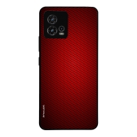 Θήκη Sonique Carbon Series για Motorola Moto G72 Κόκκινο