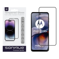 Hardy Glass Sonique Premium Series HD Full Cover 9H Motorola Moto G55 5G Μαύρο