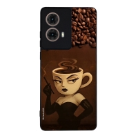 Θήκη Sonique Italian Brainrot Series για Motorola Moto G85 5G Espresso Signora