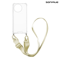 Θήκη Σιλικόνης με Strap Sonique Armor Clear Xiaomi Poco F7 Pro 5G / Poco F7 Ultra 5G Μπεζ