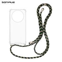 Θήκη Σιλικόνης με Κορδόνι Sonique Armor Clear Honor Magic7 Lite 5G Rainbow Πράσινο