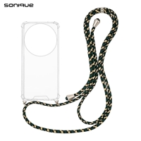 Θήκη Σιλικόνης με Κορδόνι Sonique Armor Clear Xiaomi Xiaomi 15 Ultra 5G Rainbow Πράσινο