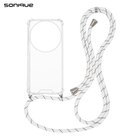 Θήκη Σιλικόνης με Κορδόνι Sonique Armor Clear Xiaomi Xiaomi 15 Ultra 5G Rainbow Λευκό