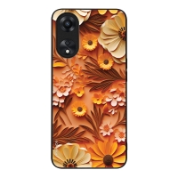 Θήκη Sonique 3D Flower Series για Oppo A78 5G Πορτοκαλί