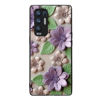 Θήκη Sonique 3D Flower Series για Oppo Find X3 Neo 5G Βιολετί