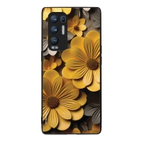 Θήκη Sonique 3D Flower Series για Oppo Find X3 Neo 5G Κίτρινο