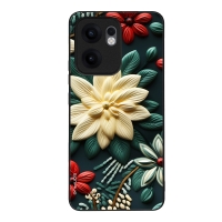 Θήκη Sonique 3D Flower Series για Oppo Reno13 F 5G / Oppo Reno13 FS 5G Πράσινο