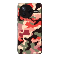 Θήκη Sonique Camouflage Army Series για Xiaomi Poco F7 Pro 5G Κόκκινο