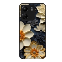 Θήκη Sonique 3D Flower Series για Xiaomi Redmi 13C 4G / Poco C65 4G Εκρού