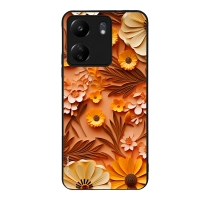 Θήκη Sonique 3D Flower Series για Xiaomi Redmi 13C 4G / Poco C65 4G Πορτοκαλί