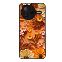 Θήκη Sonique 3D Flower Series για Xiaomi Poco F7 Pro 5G Πορτοκαλί