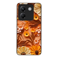 Θήκη Sonique 3D Flower Series για Xiaomi Poco M7 Pro 5G Πορτοκαλί