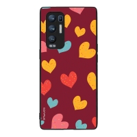 Θήκη Sonique Heart Series για Oppo Find X3 Neo 5G Μπορντώ