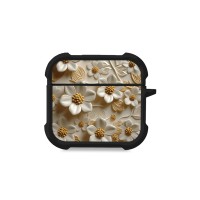 Θήκη Σιλικόνης Sonique 3D Flower Series για AirPods 4 Λευκό
