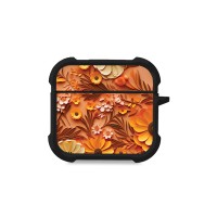 Θήκη Σιλικόνης Sonique 3D Flower Series για AirPods 4 Πορτοκαλί