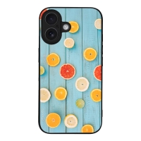 Θήκη Sonique Fruit Series για Apple iPhone 16 Γκρέιπφρουτ