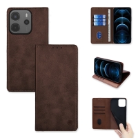 Θήκη Πορτοφόλι Vintage Magnet Wallet Sonique Xiaomi Redmi Note 14 4G (164.84mm) Καφέ