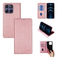 Θήκη Πορτοφόλι Vintage Magnet Wallet Sonique Motorola Edge 60 Fusion 5G Ροζ Χρυσό