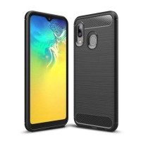 Θήκη Σιλικόνης Carbon TPU Fiber Brushed Samsung Galaxy A20e Μαύρο