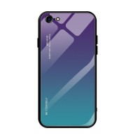 Glass Case Apple iPhone 7 Plus / iPhone 8 Plus Μωβ / Μπλέ
