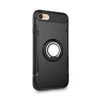 Θήκη Σιλικόνης Carbon Ring TPU APPLE iPhone 6/6s Μαύρο