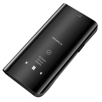 Clear View Cover Apple iPhone 6/6s Plus Μαύρο