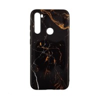 Θήκη Marble Silicon Xiaomi Redmi Note 8T Black / Gold