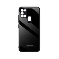 Glass Case Samsung Galaxy A21s Μαύρο