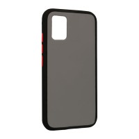 Θήκη Color Button Bumper Samsung Galaxy A51 Μαύρο
