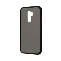 Θήκη Color Button Bumper Xiaomi Redmi 9 Μαύρο