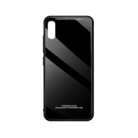 Glass Case Xiaomi Redmi 9A / Redmi 9AT Μαύρο