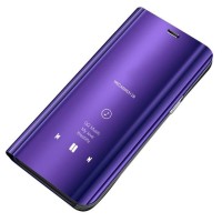 Clear View Cover Samsung Galaxy A42 5G Μωβ