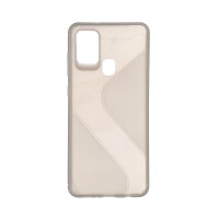 S-Case Flexible Cover Samsung Galaxy A21s Σκούρο Διάφανο