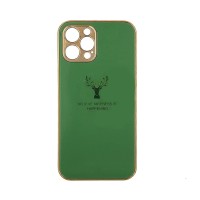 GKK Electroplate Glass Case Apple iPhone 12 Pro Reindeer Λαχανί