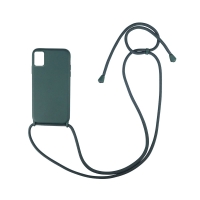 Θήκη Σιλικόνης με Κορδόνι CarryHang Sonique Samsung Galaxy A51 Πράσινο Σκούρο