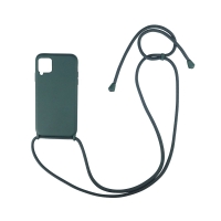 Θήκη Σιλικόνης με Κορδόνι CarryHang Sonique Samsung Galaxy A42 5G Πράσινο Σκούρο