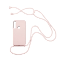 Θήκη Σιλικόνης με Κορδόνι CarryHang Sonique Xiaomi Redmi Note 8T Ροζ