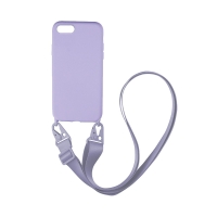 Θήκη Σιλικόνης με Strap CarryHang Sonique Apple iPhone 7 Plus / iPhone 8 Plus Λιλά