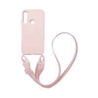 Θήκη Σιλικόνης με Strap CarryHang Sonique Xiaomi Redmi Note 8T Ροζ