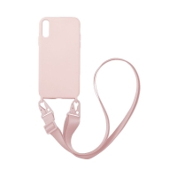 Θήκη Σιλικόνης με Strap CarryHang Sonique Xiaomi Redmi 9A / Redmi 9AT Ροζ