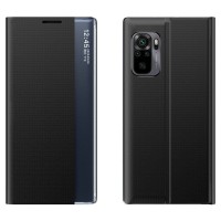 New Sleep Book Case kickstand Xiaomi Redmi Note 10 / Redmi Note 10s / Poco M5s Μαύρο